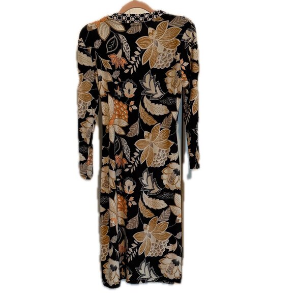 AK Anne Klein Fall Floral Wrap Dress – Size M - Picture 3 of 7